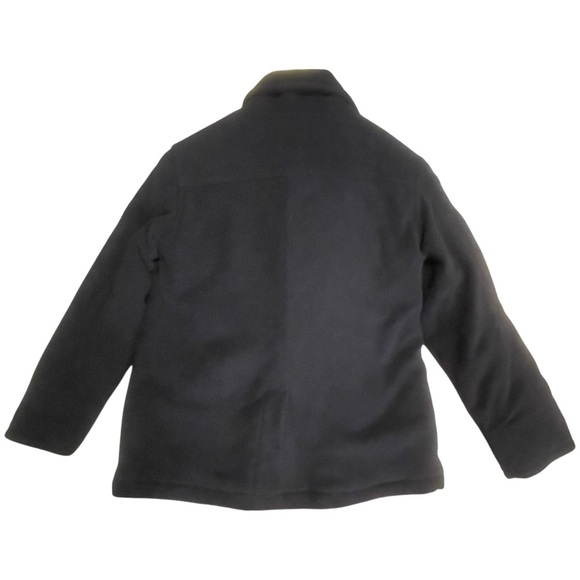 Children's Pea Coat Navy Crazy 8 Double Breasted Pockets Quilted Dressy Sz 10-12 - Picture 3 of 5